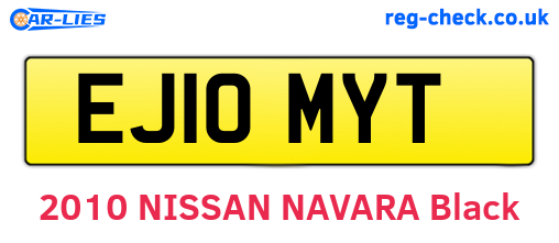 EJ10MYT are the vehicle registration plates.