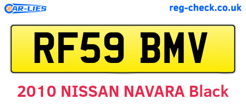 RF59BMV are the vehicle registration plates.