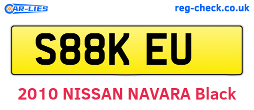 S88KEU are the vehicle registration plates.