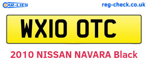 WX10OTC are the vehicle registration plates.