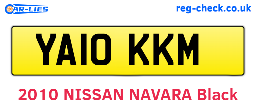 YA10KKM are the vehicle registration plates.