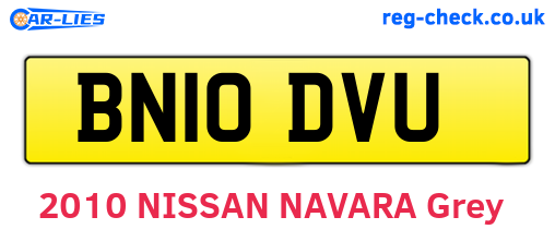BN10DVU are the vehicle registration plates.