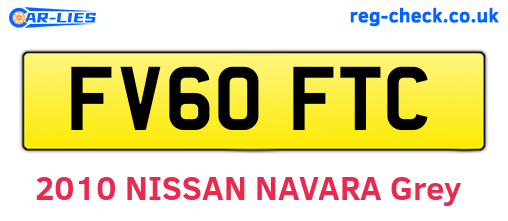 FV60FTC are the vehicle registration plates.