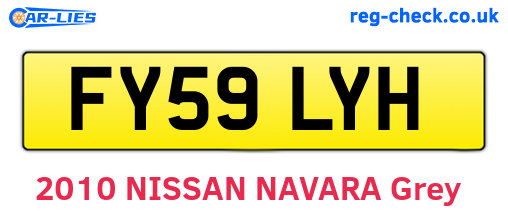 FY59LYH are the vehicle registration plates.