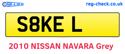 S8KEL are the vehicle registration plates.