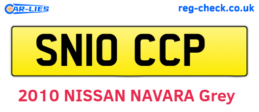 SN10CCP are the vehicle registration plates.