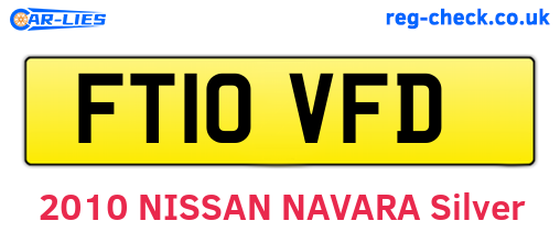 FT10VFD are the vehicle registration plates.