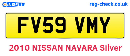 FV59VMY are the vehicle registration plates.