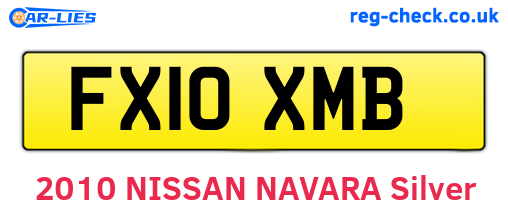FX10XMB are the vehicle registration plates.
