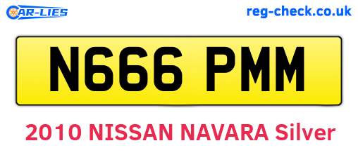 N666PMM are the vehicle registration plates.