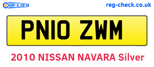 PN10ZWM are the vehicle registration plates.