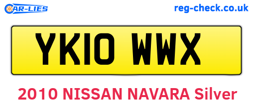 YK10WWX are the vehicle registration plates.