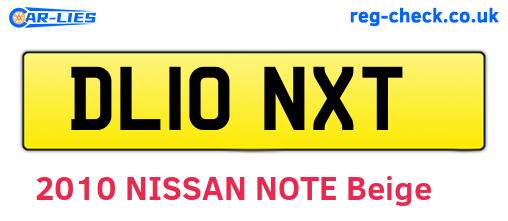 DL10NXT are the vehicle registration plates.
