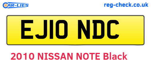 EJ10NDC are the vehicle registration plates.