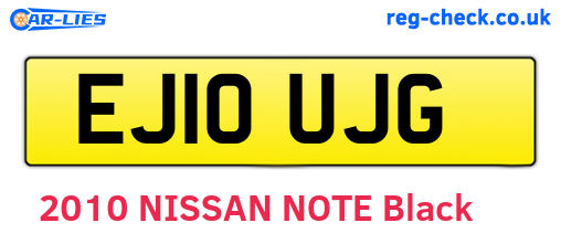 EJ10UJG are the vehicle registration plates.
