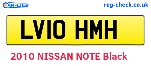 LV10HMH are the vehicle registration plates.