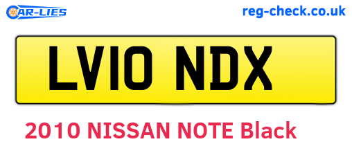 LV10NDX are the vehicle registration plates.