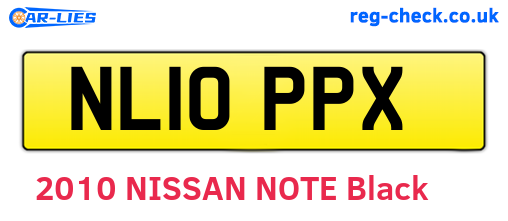 NL10PPX are the vehicle registration plates.
