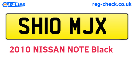 SH10MJX are the vehicle registration plates.