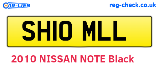 SH10MLL are the vehicle registration plates.