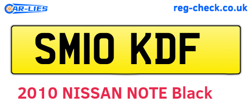 SM10KDF are the vehicle registration plates.