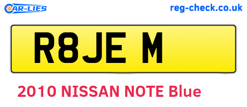 R8JEM are the vehicle registration plates.