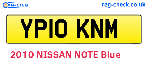 YP10KNM are the vehicle registration plates.
