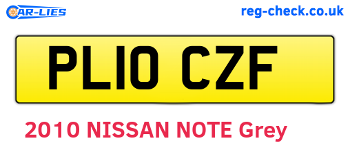 PL10CZF are the vehicle registration plates.