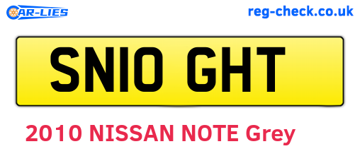 SN10GHT are the vehicle registration plates.
