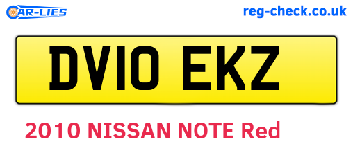 DV10EKZ are the vehicle registration plates.