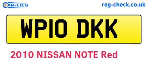 WP10DKK are the vehicle registration plates.