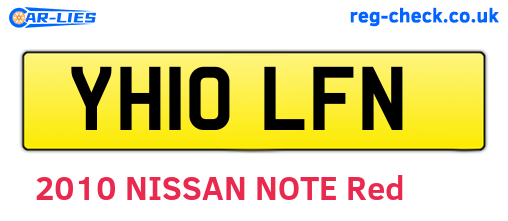 YH10LFN are the vehicle registration plates.