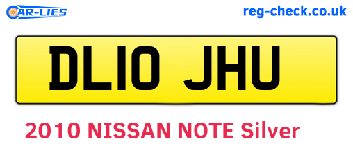 DL10JHU are the vehicle registration plates.