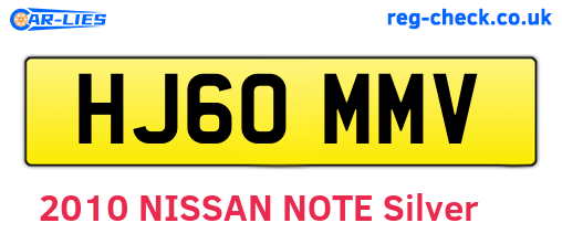 HJ60MMV are the vehicle registration plates.