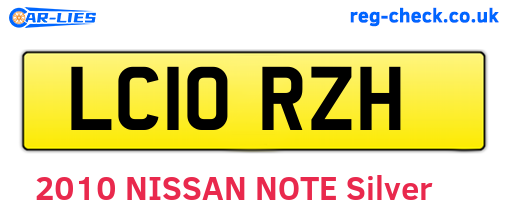 LC10RZH are the vehicle registration plates.