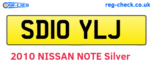 SD10YLJ are the vehicle registration plates.