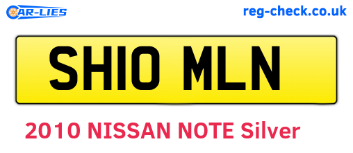 SH10MLN are the vehicle registration plates.