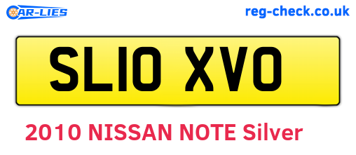 SL10XVO are the vehicle registration plates.
