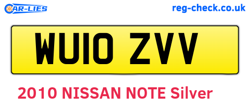 WU10ZVV are the vehicle registration plates.
