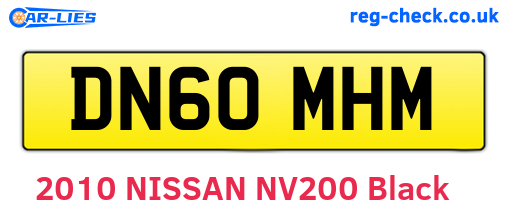 DN60MHM are the vehicle registration plates.