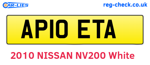 AP10ETA are the vehicle registration plates.