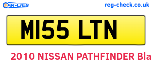 M155LTN are the vehicle registration plates.
