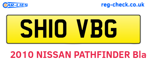 SH10VBG are the vehicle registration plates.