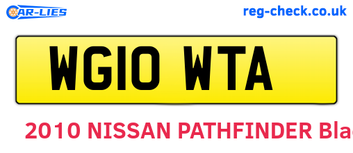WG10WTA are the vehicle registration plates.
