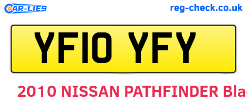 YF10YFY are the vehicle registration plates.