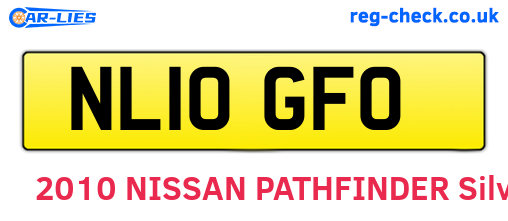 NL10GFO are the vehicle registration plates.