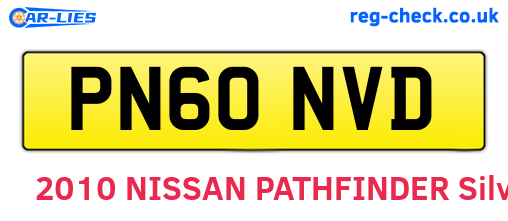 PN60NVD are the vehicle registration plates.