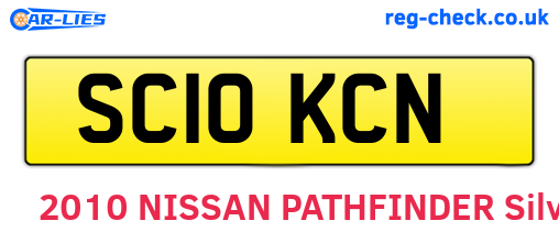 SC10KCN are the vehicle registration plates.