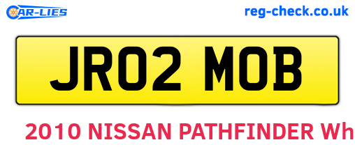 JR02MOB are the vehicle registration plates.
