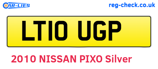 LT10UGP are the vehicle registration plates.
